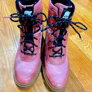 Sorel Pink Waterproof Heeled Boot